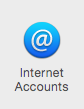 Step 3 - Click Internet Accounts Icon